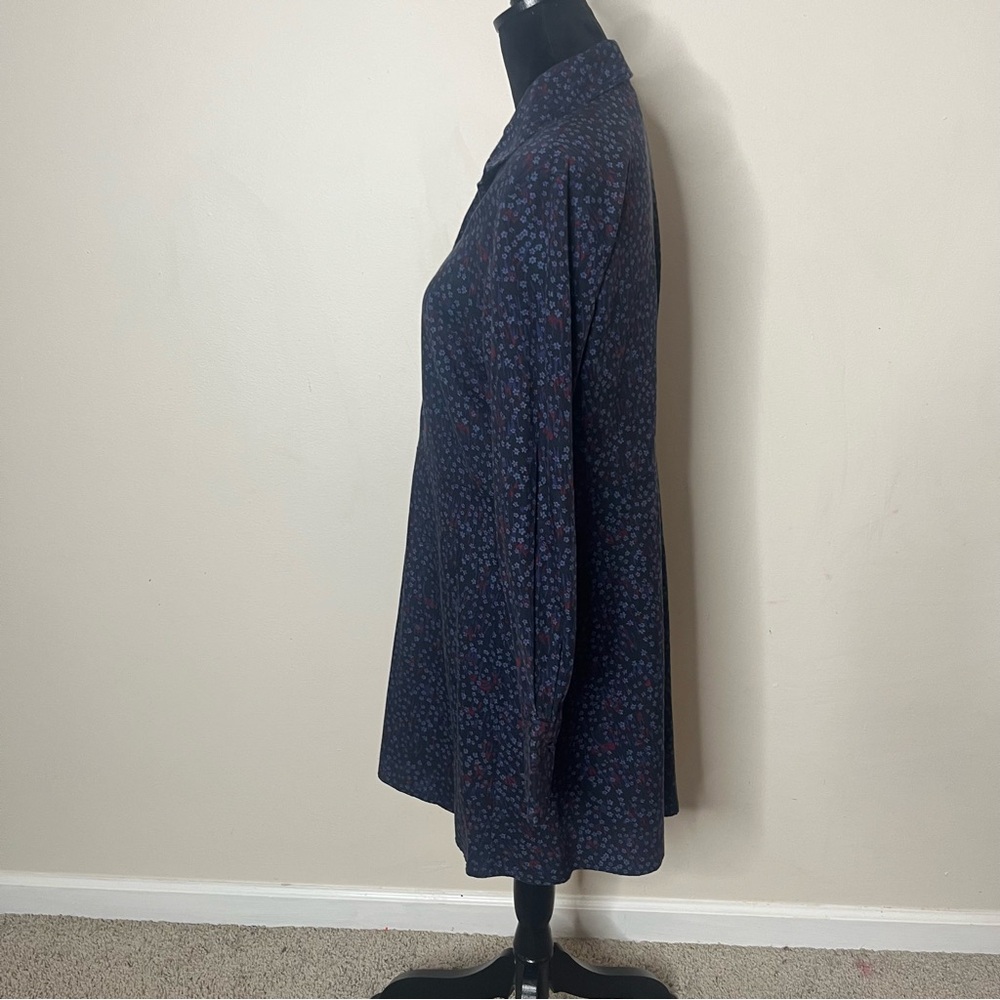 Stockholm Atelier & Other Stories Women’s Navy Floral A~Line Mini Dress Sz 8 - Picture 3 of 9